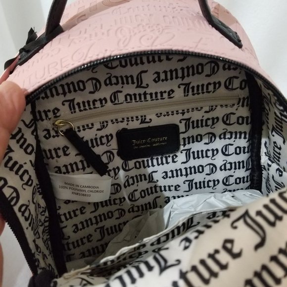 Juicy Couture Backpack Pink Black Brand New with Tags main image 4